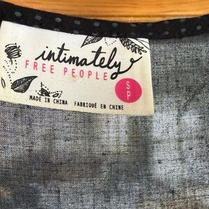 FREEPEOPLE Semi-Sheer black sleeveless slip layering top Large